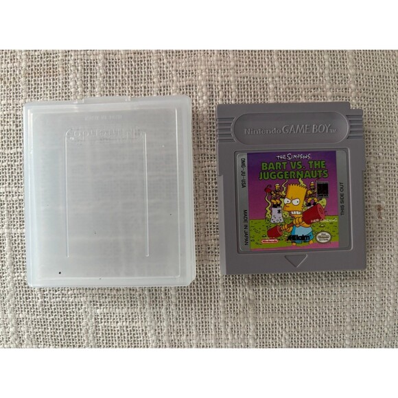 The Simpsons Bart vs the Juggernauts Nintendo Gameboy Cartridge 1992 - Picture 1 of 3